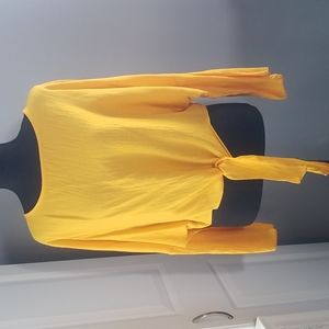 Topshop CROP tie Front Pullover
